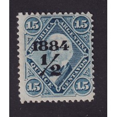 ARGENTINA 1884 GJ 67 ESTAMPILLA NUEVA CON GOMA U$ 50